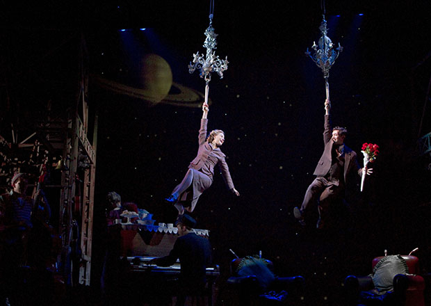 Hannah Yelland and Tristan Sturrock in Kneehigh&#39;s Brief Encounter on Broadway in 2010