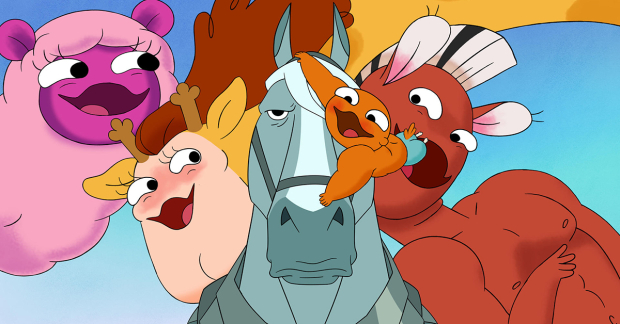 The characters of the new animated series Centaurworld. 