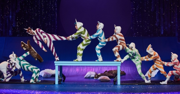 An image from the world premiere of Cirque du Soleil&#39;s  &#39;Twas the Night Before..., returning to the stage this holiday season.