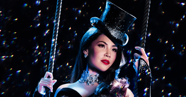 Natalie Mendoza as Satine in Moulin Rouge! The Musical