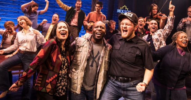 A scene from Come From Away. 