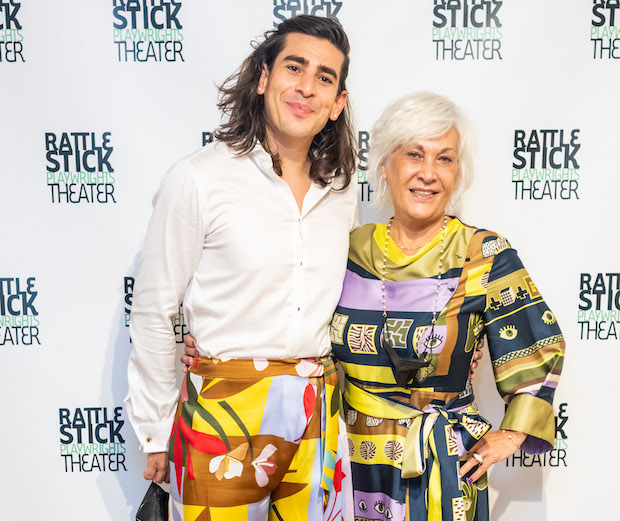 Arturo Luís Soria and his mother wear Purificación García at the opening night of Ni Mi Madre. 
