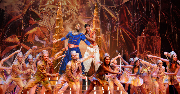 A scene from Aladdin on Broadway