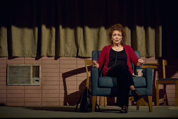 Deirdre O&#39;Connell stars in Lucas Hnath&#39;s Dana H., directed by Les Waters, at Broadway&#39;s Lyceum Theatre.