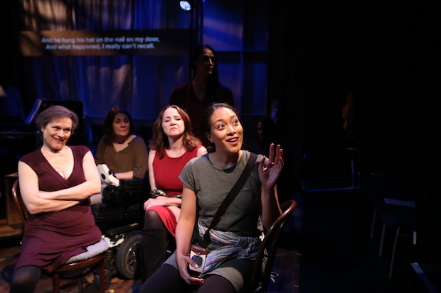 Anita Hollander, Ann Marie Morelli, Pamela Sabaugh, Fareeda Pyracha Ahmed, and Ann Flanigan appear in Brecht on Brecht.