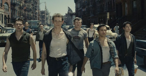 Mike Faist (center) plays Riff in 20th Century Studios&#39; West Side Story, directed by Steven Spielberg.