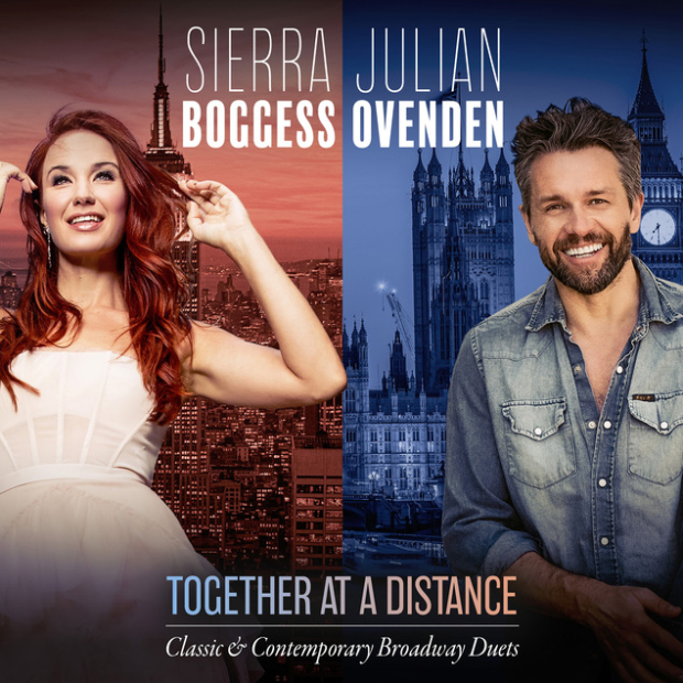Cover art for Sierra Boggess and Julian Ovenden&#39;s new album of duets, Together At A Distance.