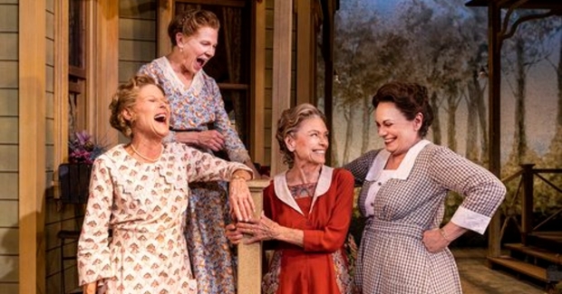 Alley Mills, Lindsay Crouse, Patty McCormack, and Alma Cuervo star in Morning&#39;s at Seven, directed by Dan Wackerman, at the Theatre at St. Clement&#39;s.