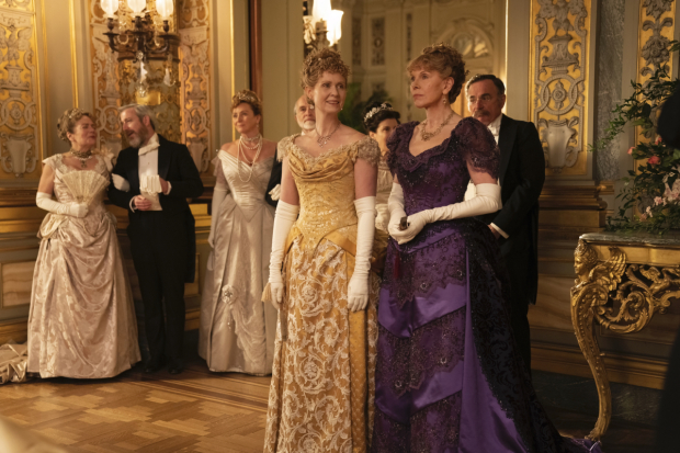 Cyntha Nixon and Christine Baranski (foreground) star in The Gilded Age on HBO. 
