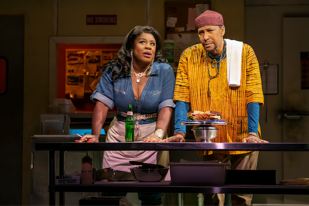 Uzo Aduba and Ron Cephas Jones star in Lynn Nottage&#39;s Clyde&#39;s, directed by Kate Whoriskey, for Second Stage Theater at Broadway&#39;s Helen Hayes Theatre.