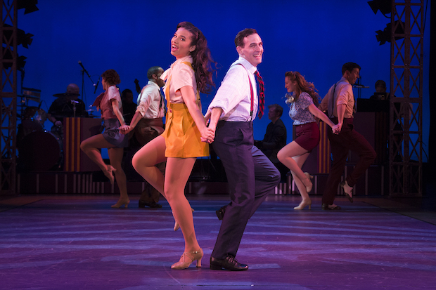 Victoria Byrd and Joseph Medeiros dance &quot;Back to Back&quot; in Cheek to Cheek: Irving Berlin in Hollywood.