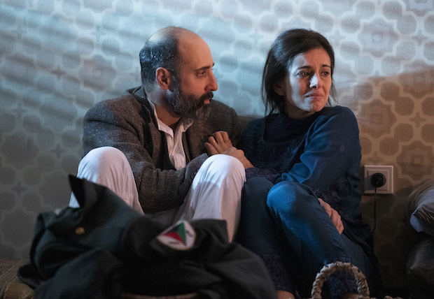 Mattico David and Marjan Neshat star in Sylvia Khoury&#39;s Selling Kabul, directed by Tyne Rafaeli, at Playwrights Horizons.