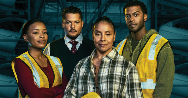 Chanté Adams, Brandon J. Dirden, Phylicia Rashad, and Joshua Boone in a promotional image for Skeleton Crew