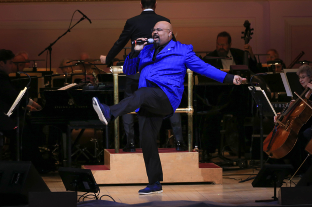 James Monroe Iglehart performs with the New York Pops in 2018. 