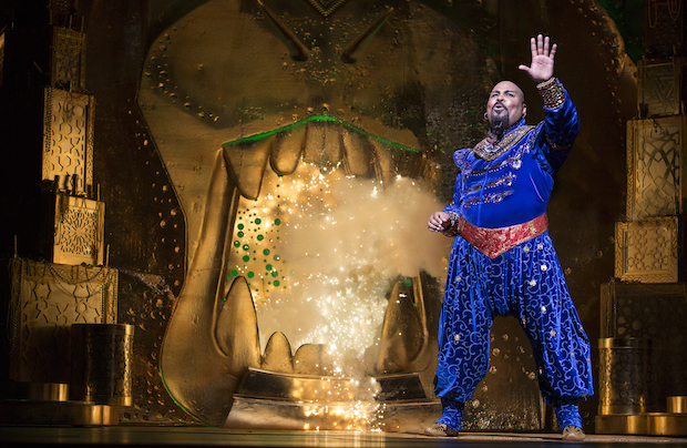 James Monroe Iglehart originated the role of the Genie in the Broadway production of Disney&#39;s Aladdin. 