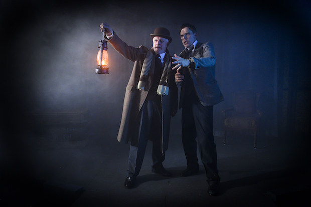 David Acton and Ben Porter star in Stephen Mallatratt&#39;s The Woman in Black, directed by Robin Herford, at the McKittrick Hotel.