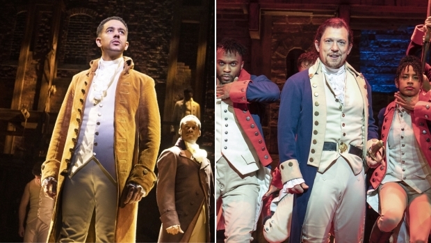 Karl Queensborough plays Alexander Hamilton in the West End, and Miguel Cervantes plays him on Broadway. 
