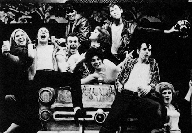 The original Broadway cast of Grease. 
