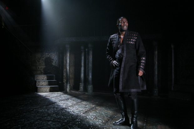 John Douglas Thompson, pictured here as Macbeth, plays Shylock in The Merchant of Venice at Theatre for a New Audience. 