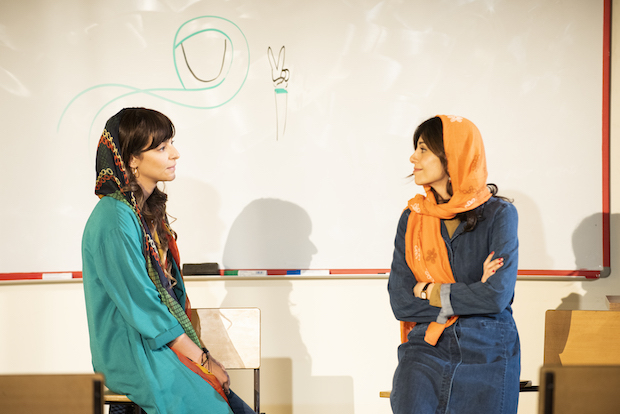Tala Ashe and Marjan Neshat appear in Sanaz Toossi&#39;s English, directed by Knud Adams, at Atlantic Theater Company.