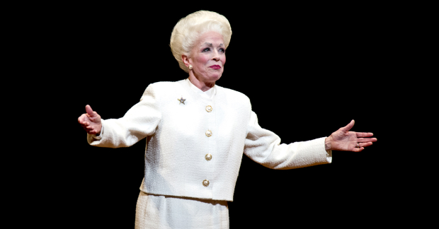 Holland Taylor as Ann Richards in her play Ann on Broadway in 2013