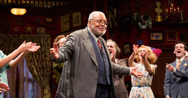 James Earl Jones during the curtain call of You Can&#39;t Take It With You