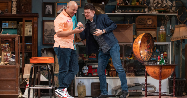 Glenn Davis and Chris Perfetti in King James at Steppenwolf.