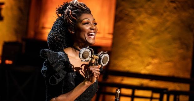 Jewelle Blackman as Persephone in the Broadway production of Hadestown.