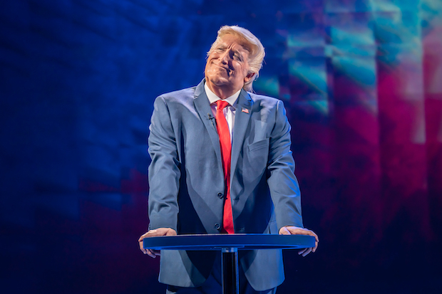 Bertie Carvel plays Donald Trump in The 47th at London&#39;s Old Vic. 