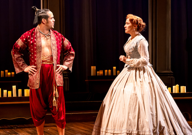 Adam Jacobs and Betsy Morgan star in Rodgers and Hammerstein&#39;s The King and I, directed by Alan Paul, at Drury Lane Theatre. 