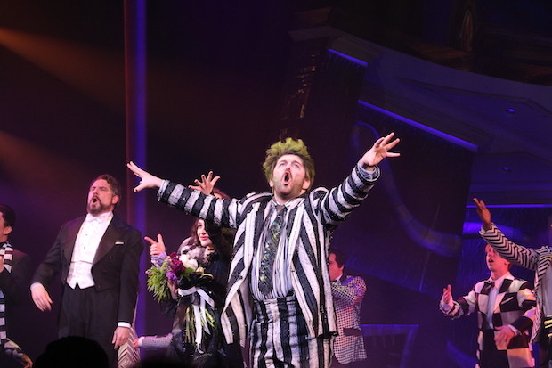 Alex Brightman leads the Broadway cast of Beetlejuice. 