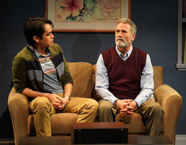 Sky Smith plays Craig, and Steven Skybell plays Richard in The Lucky star off-Broadway.