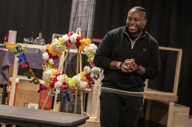 Marcel Spears stars in James Ijames&#39;s Fat Ham at the Public Theater. 