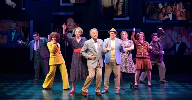 Billy Crystal and the cast of Mr. Saturday Night at the Nederlander Theatre.