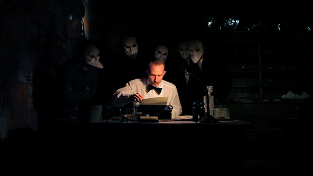 A scene from Sleep No More at the McKittrick Hotel