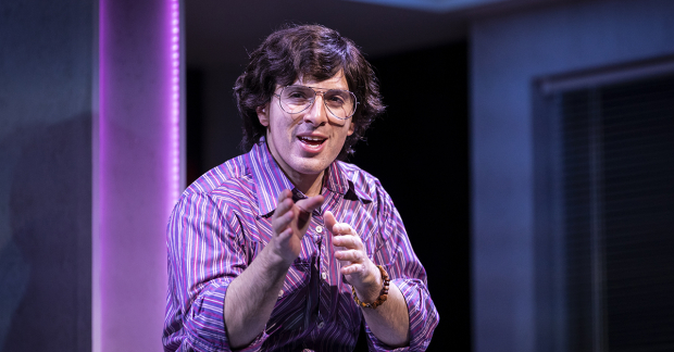 Jarrod Spector as Steven Spielberg in the new musical Bruce at Seattle Rep