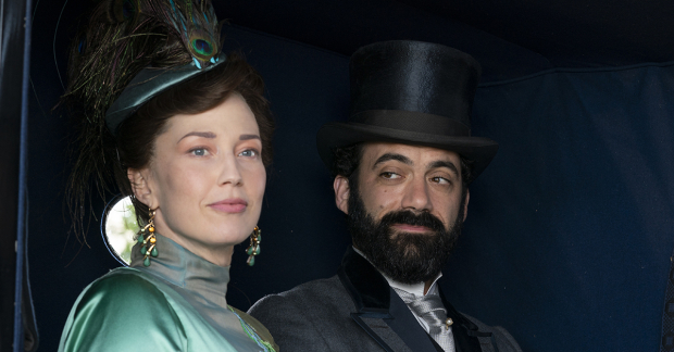 Carrie Coon and Morgan Spector in the HBO series The Gilded Age