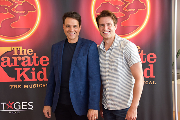 Ralph Macchio with John Cardoza, who plays Daniel LaRusso in the stage version of The Karate Kid