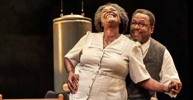 Sharon D Clarke and Wendell Pierce in the London production of Death of a Salesman. 