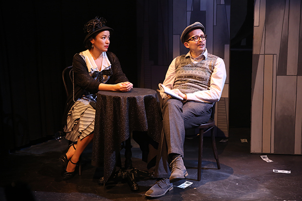 Olivia Puckett and Will Roland in The Panic of &#39;29 at 59E59 Theaters