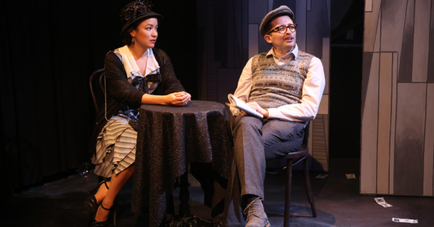 Olivia Puckett and Will Roland in Graham Techler&#39;s The Panic of &#39;29, directed by Max Friedman, at 59E59 Theaters.