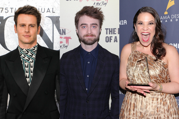 Jonathan Groff, Daniel Radcliffe, and Lindsay Mendez will star in the off-Broadway revival of Merrily We Roll Along at New York Theatre Workshop.