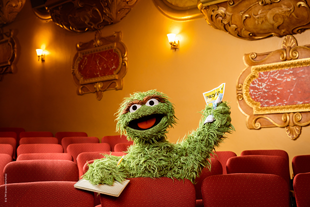 Oscar the Grouch, taking the day off from his role in the revival of Samuel Beckett&#39;s Endgame, catches a matinee of Sesame Street the Musical. 