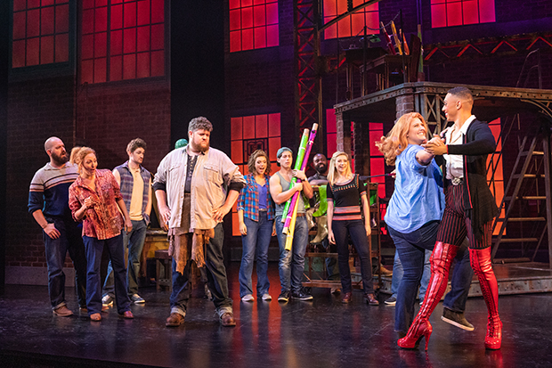 The cast of Kinky Boots at Stage 42