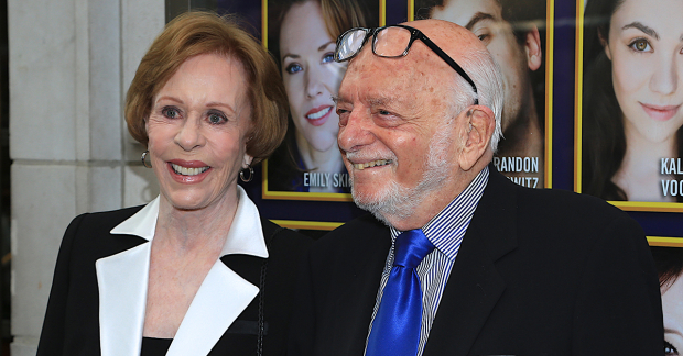 Carol Burnett and Harold Prince attended the opening night of Prince of Broadway at the Samuel J. Friedman Theatre in 2017. 