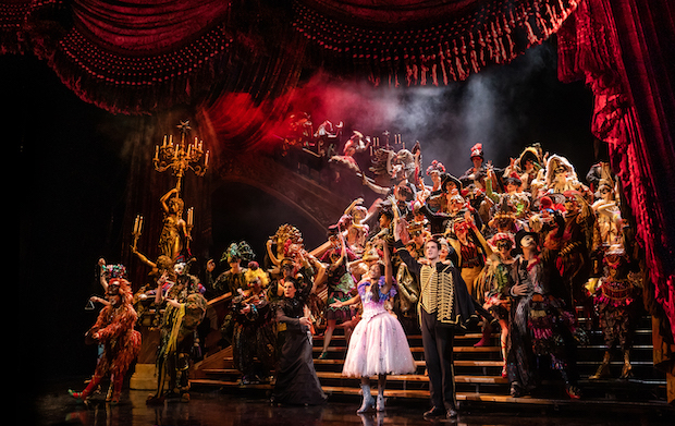 The company of the Broadway production of The Phantom of the Opera. 