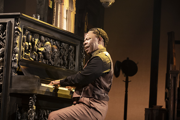 Michael Potts as Wining Boy in n August Wilson&#39;s The Piano Lesson at the Barrymore Theatre.