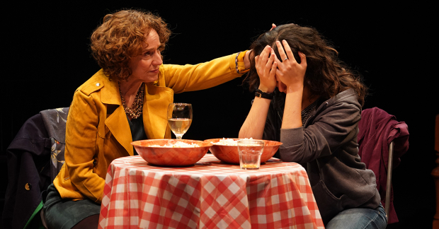 Karen Leiner and Arielle Goldman in the Good Egg production of The How and the
Why, written by Sarah Treem and directed by Austin Pendleton.