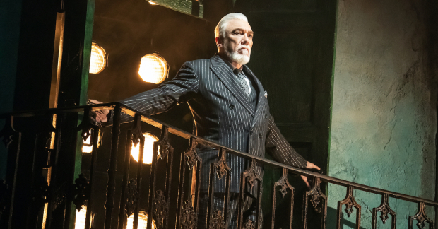 Patrick Page plays Hades in the Broadway production of Hadestown at the Walter Kerr Theatre. 