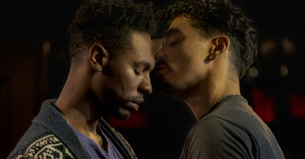 Jhardon Dishon Milton and Anthony Lee Medina appear in the Roundabout Underground production of Harrison David Rivers&#39;s The Bandaged Place, directed by David Mendizábal.